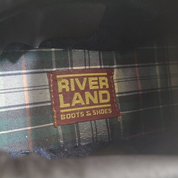 River Land Boots & Shoes Ladies Size 6 Navy Blue & Tan Duck Shoes / Boots - Picture 3 of 8